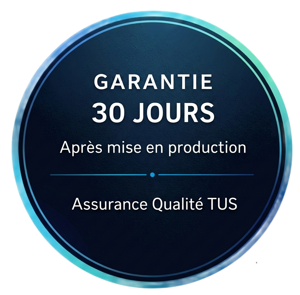 Badge Garantie 30 jours après mise en production
